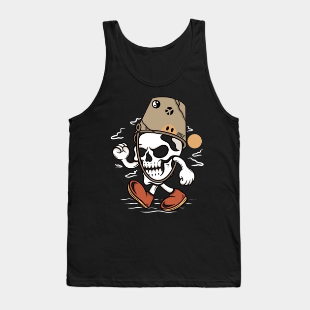 Skull head Tank Top by gggraphicdesignnn